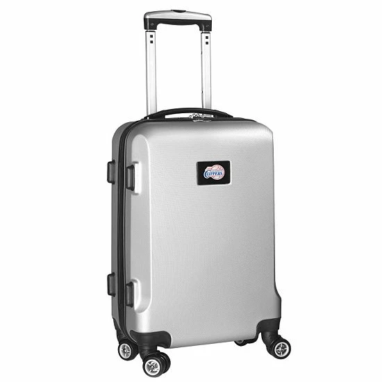 Denco Los Angeles Clippers 19 1/2-in. Hardside Spinner Carry-On Silver 8 Denco Los Angeles Clippers 19 1/2-in. Hardside Spinner Carry-On Silver - Image 6