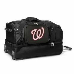 Denco Washington Nationals 27-Inch Rolling Duffel Bag