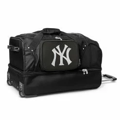 Denco New York Yankees 27-Inch Rolling Duffel Bag