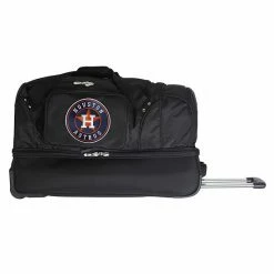 Denco Houston Astros 27-Inch Rolling Duffel Bag