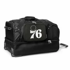 Denco Philadelphia 76ers 27-Inch Rolling Duffel Bag