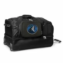 Denco Minnesota Timberwolves 27-Inch Rolling Duffel Bag