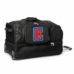Denco Los Angeles Clippers 27-Inch Rolling Duffel Bag
