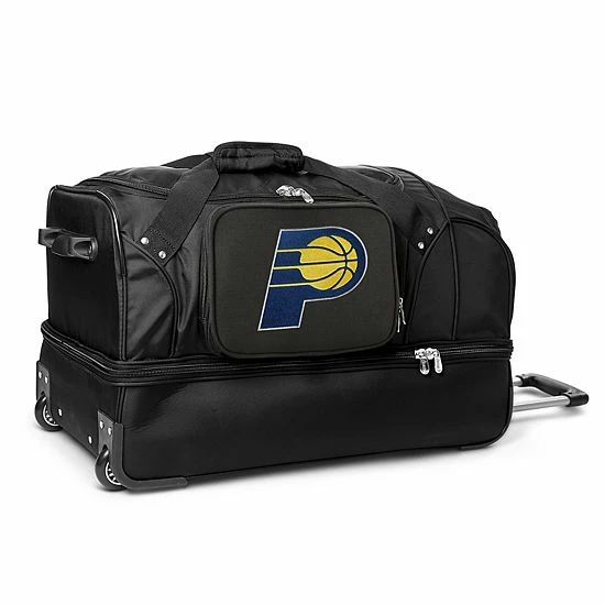 Denco Indiana Pacers 27-Inch Rolling Duffel Bag 3 Denco Indiana Pacers 27-Inch Rolling Duffel Bag