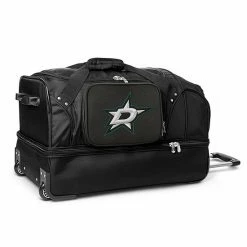 Denco Dallas Stars 27-Inch Rolling Duffel Bag