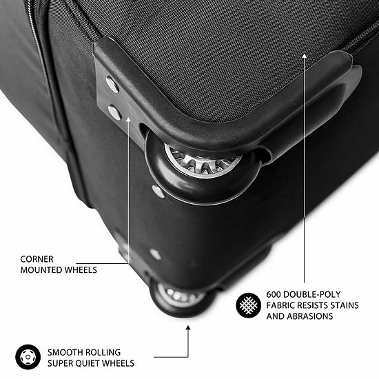 Denco Minnesota Wild 27-Inch Rolling Duffel Bag 5 Denco Minnesota Wild 27-Inch Rolling Duffel Bag - Image 3