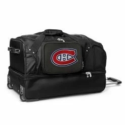Denco Montreal Canadiens 27-Inch Rolling Duffel Bag
