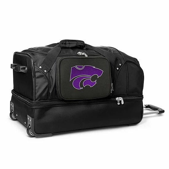 Denco Kansas State Wildcats 27-Inch Rolling Duffel Bag 3 Denco Kansas State Wildcats 27-Inch Rolling Duffel Bag