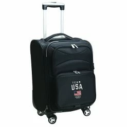 Denco USA Olympics Team 22-Inch Expandable Spinner Carry-On