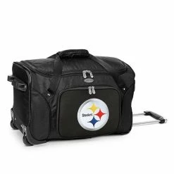 Denco Pittsburgh Steelers 22-Inch Wheeled Duffel Bag