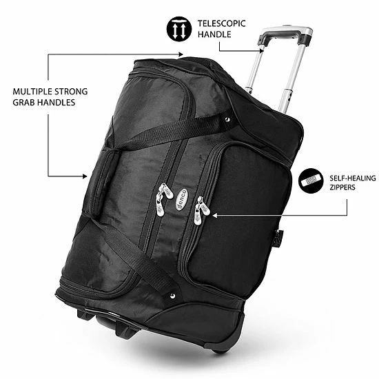 Denco Green Bay Packers 22-Inch Wheeled Duffel Bag 7 Denco Green Bay Packers 22-Inch Wheeled Duffel Bag - Image 5