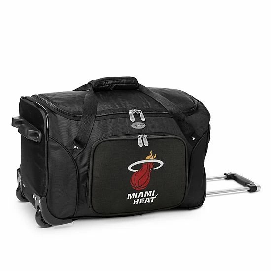 Denco Miami Heat 22-Inch Wheeled Duffel Bag 3 Denco Miami Heat 22-Inch Wheeled Duffel Bag