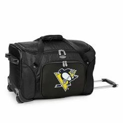 Denco Pittsburgh Penguins 22-Inch Wheeled Duffel Bag