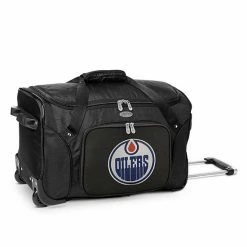 Denco Edmonton Oilers 22-Inch Wheeled Duffel Bag