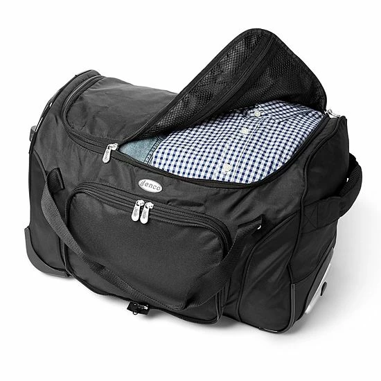 Denco Atlanta Falcons 22-Inch Wheeled Duffel Bag 5 Denco Atlanta Falcons 22-Inch Wheeled Duffel Bag - Image 3