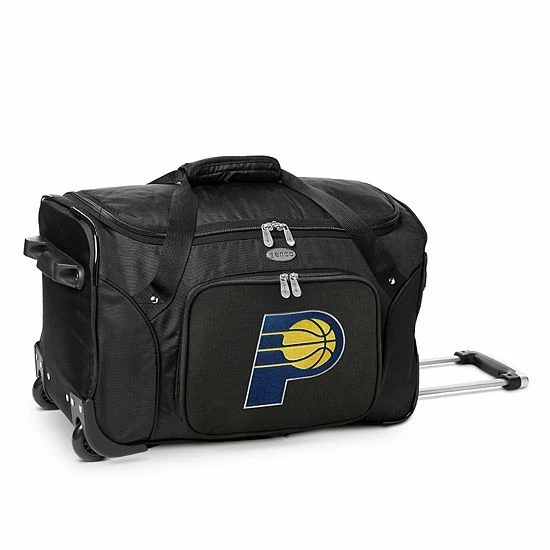 Denco Indiana Pacers 22-Inch Wheeled Duffel Bag 3 Denco Indiana Pacers 22-Inch Wheeled Duffel Bag