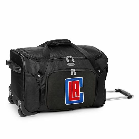 Denco Los Angeles Clippers 22-Inch Wheeled Duffel Bag 3 Denco Los Angeles Clippers 22-Inch Wheeled Duffel Bag