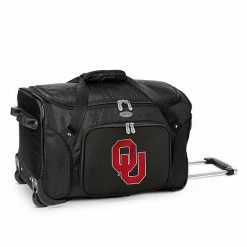 Denco Oklahoma Sooners 22-Inch Wheeled Duffel Bag