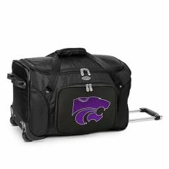 Denco Kansas State Wildcats 22-Inch Wheeled Duffel Bag