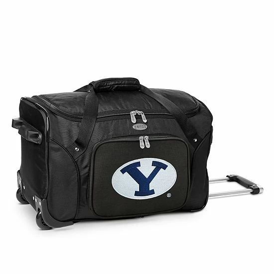 Denco BYU Cougars 22-Inch Wheeled Duffel Bag 3 Denco BYU Cougars 22-Inch Wheeled Duffel Bag