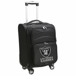 Denco Oakland Raiders 20-in. Expandable Spinner Carry-On