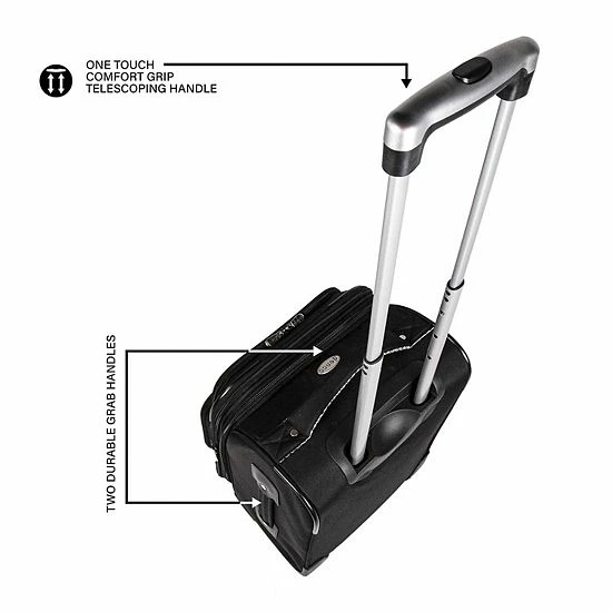 Denco Oakland Raiders 20-in. Expandable Spinner Carry-On 8 Denco Oakland Raiders 20-in. Expandable Spinner Carry-On - Image 6