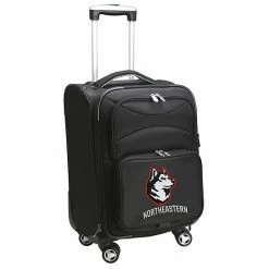 Denco Northeastern Huskies 20-inch Expandable Spinner Carry-On