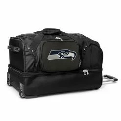 Denco Seattle Seahawks 27-in. Wheeled Drop-Bottom Duffel Bag