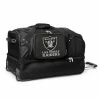 Denco Oakland Raiders 27-in. Wheeled Drop-Bottom Duffel Bag