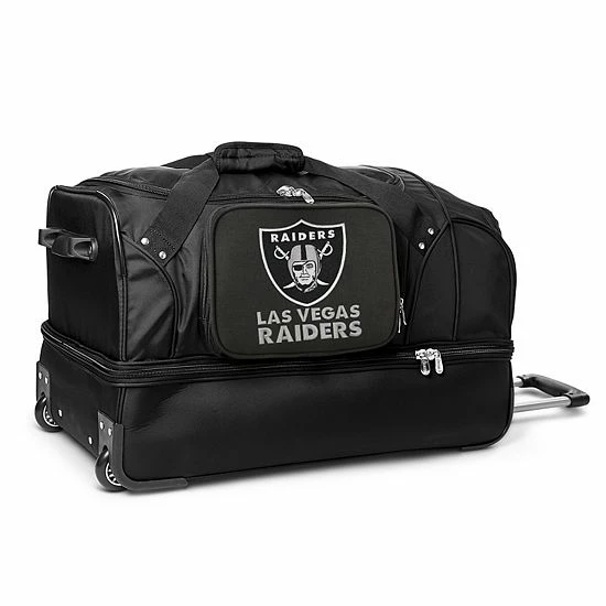 Denco Oakland Raiders 27-in. Wheeled Drop-Bottom Duffel Bag 3 Denco Oakland Raiders 27-in. Wheeled Drop-Bottom Duffel Bag
