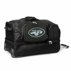 Denco New York Jets 27-in. Wheeled Drop-Bottom Duffel Bag