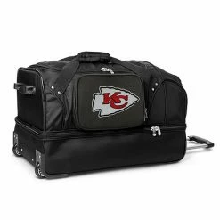 Denco Kansas City Chiefs 27-in. Wheeled Drop-Bottom Duffel Bag