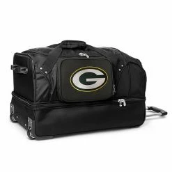 Denco Green Bay Packers 27-in. Wheeled Drop-Bottom Duffel Bag