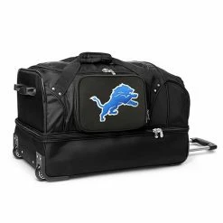 Denco Detroit Lions 27-in. Wheeled Drop-Bottom Duffel Bag
